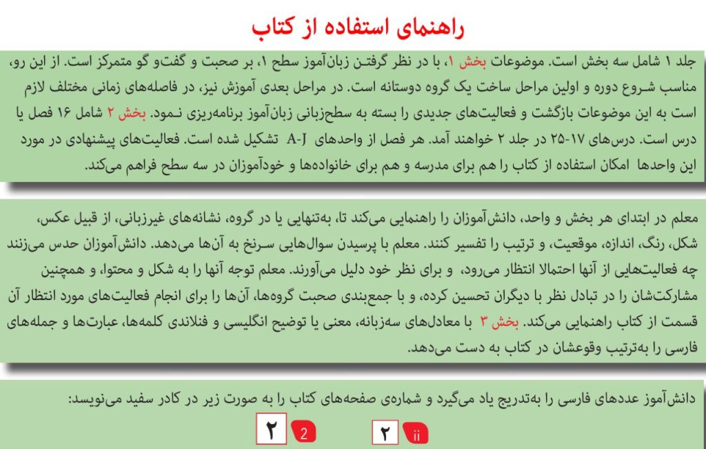 راهنمای استفاده از کتاب